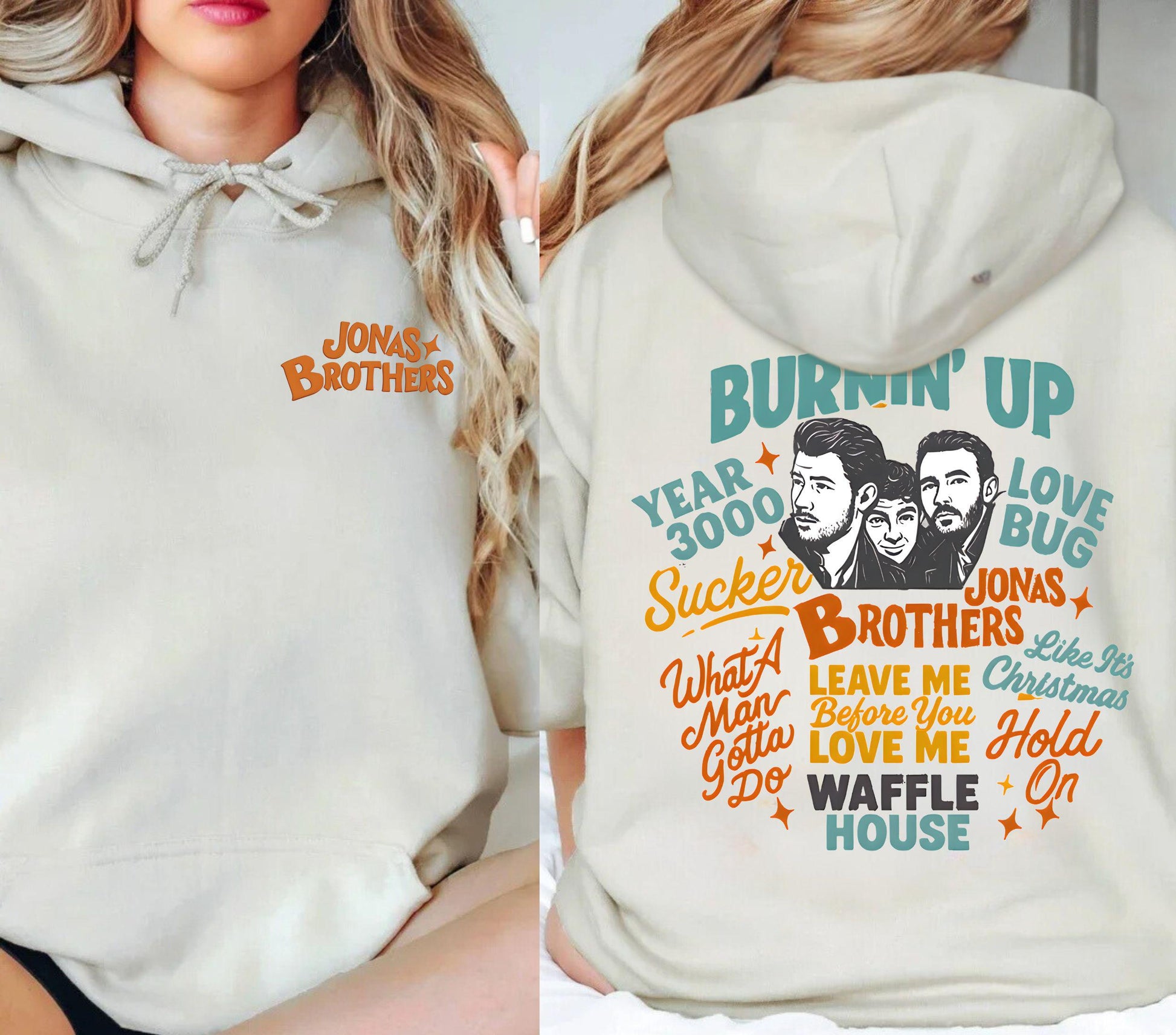 Jobros Hoodie – Jonas Brothers 20th Anniversary Tour 2025 Vintage Concert Merch