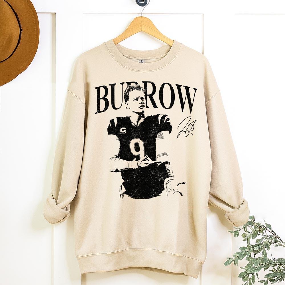 Joe Burrow Inspired Vintage Shirt – Retro Rap Style Game Day Tee