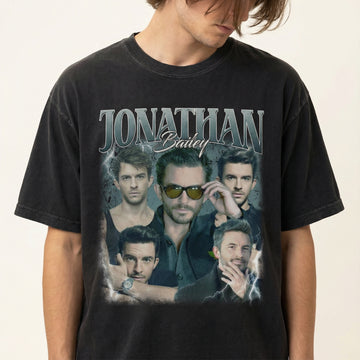 Jonathan Bailey Retro Graphic Tee – Vintage Aesthetic Unisex T-Shirt