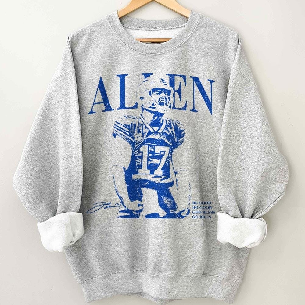 Vintage Football Graphic T-Shirt – Josh Allen Inspired Retro Rap Style Game Day Fan Tee Unisex