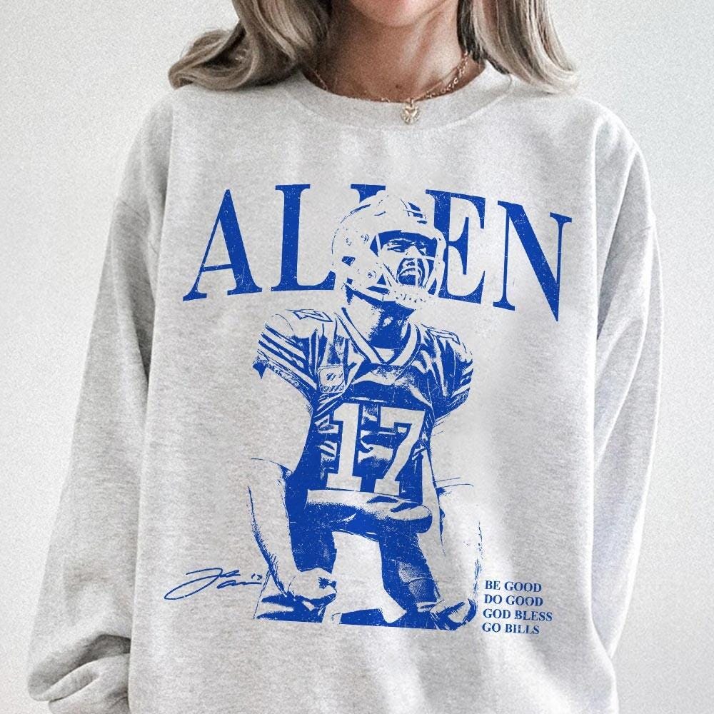 Vintage Football Graphic T-Shirt – Josh Allen Inspired Retro Rap Style Game Day Fan Tee Unisex