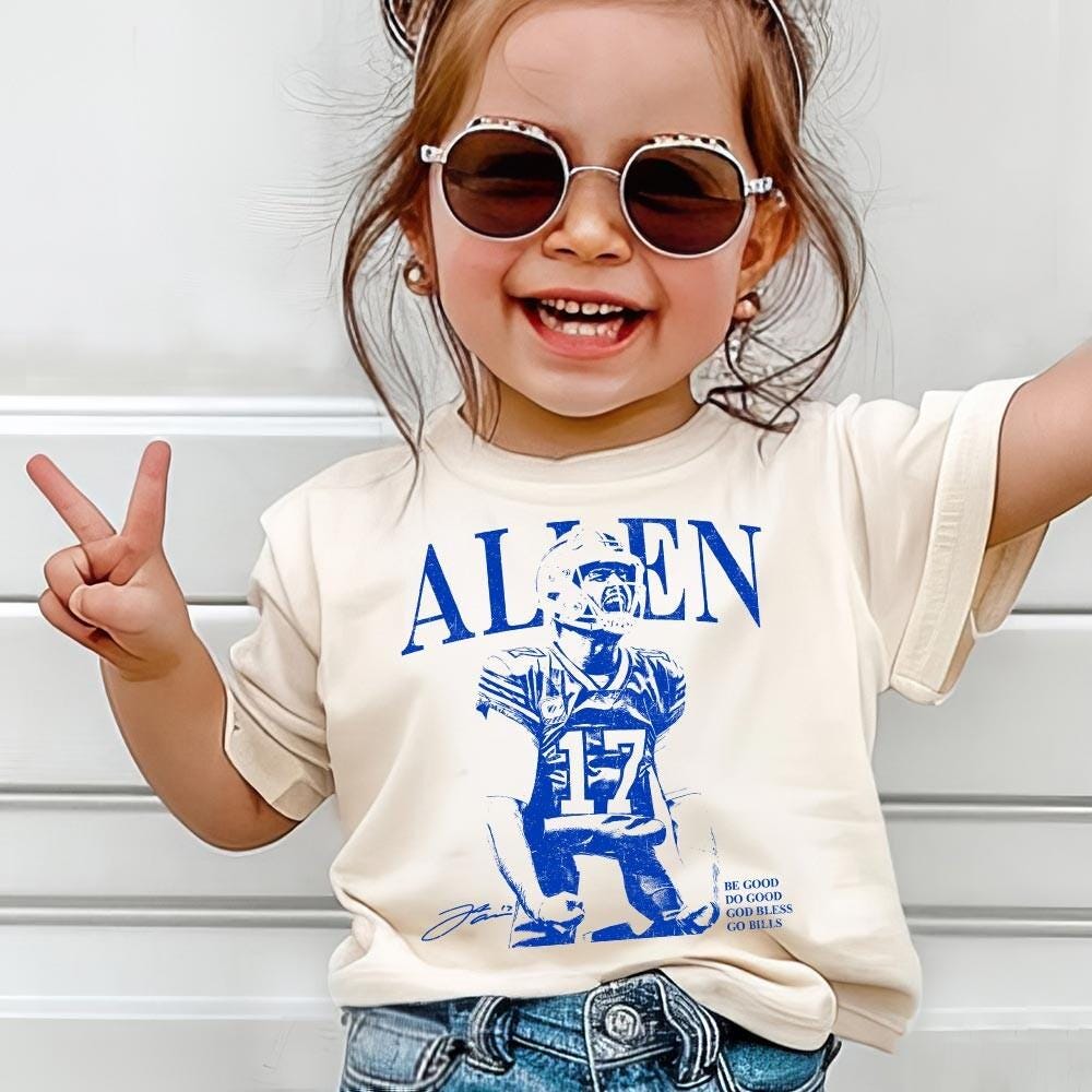 Vintage Football Graphic T-Shirt – Josh Allen Inspired Retro Rap Style Game Day Fan Tee Unisex