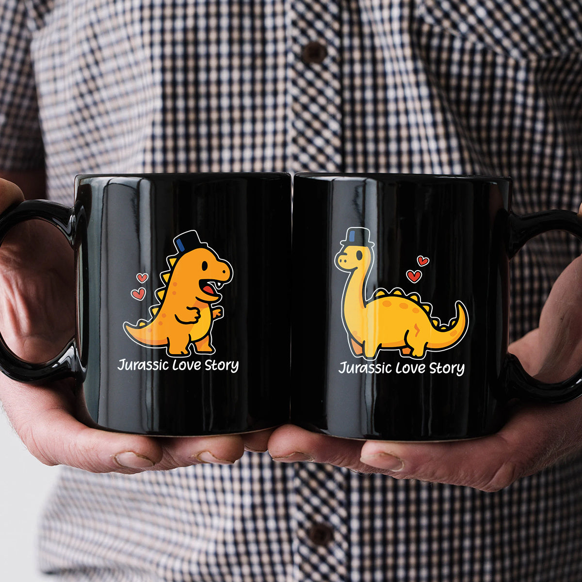 Jurassic Love Matching Mugs For Couples