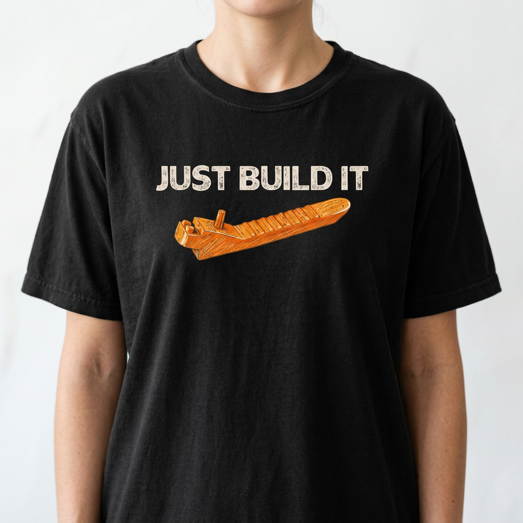Just Build It Shirt – Funny Sarcastic Graphic Tee