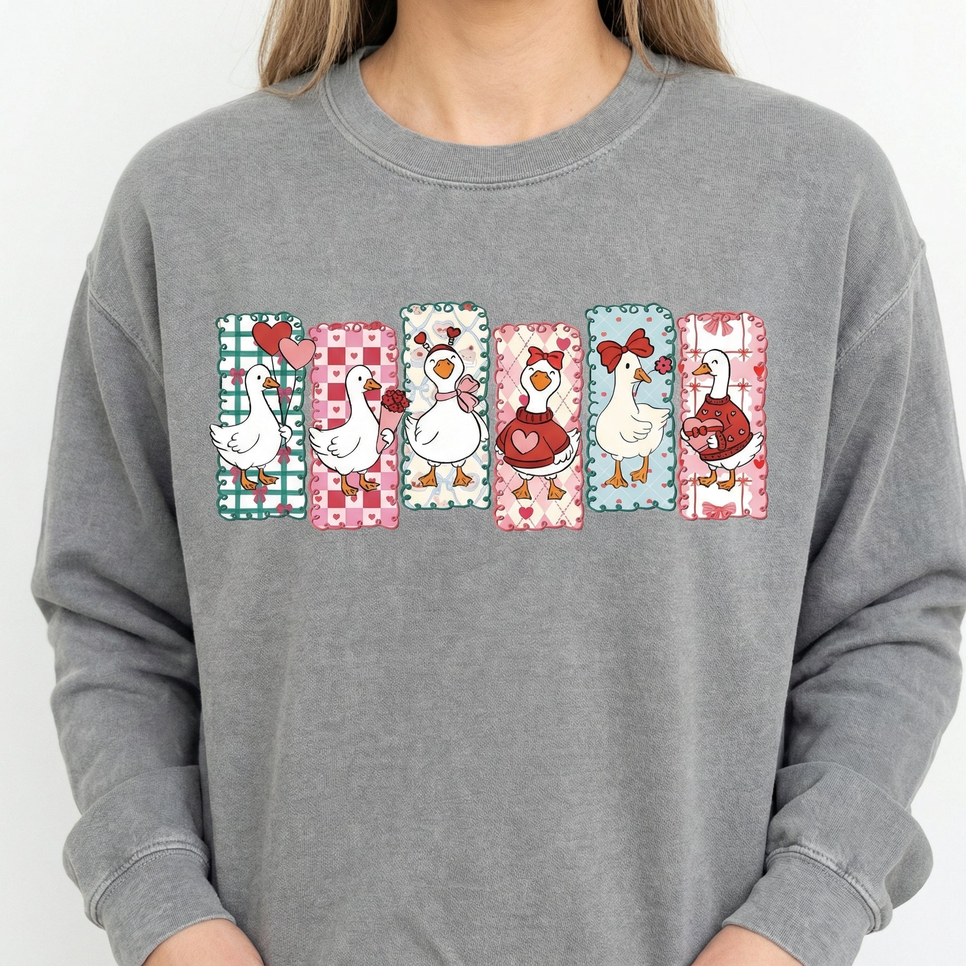 Just a Love Goose Valentine Shirt – Funny Silly Goose Graphic T-Shirt – Cute Goose Lover Gift
