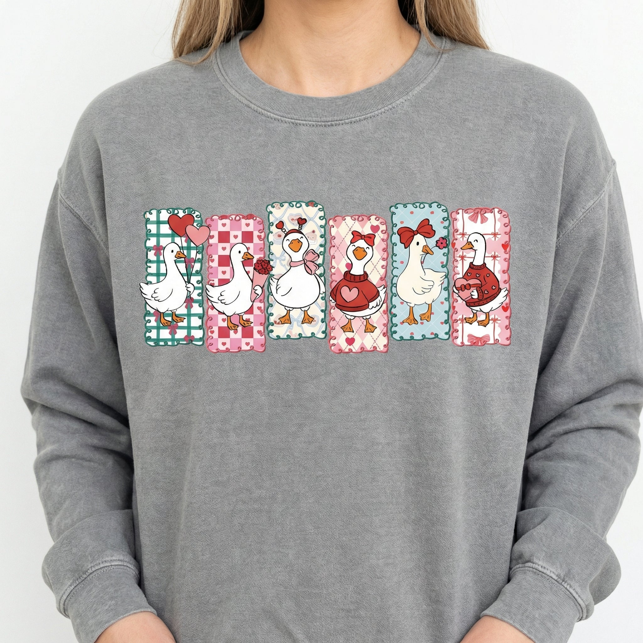 Just a Love Goose Valentine Shirt – Funny Silly Goose Graphic T-Shirt – Cute Goose Lover Gift