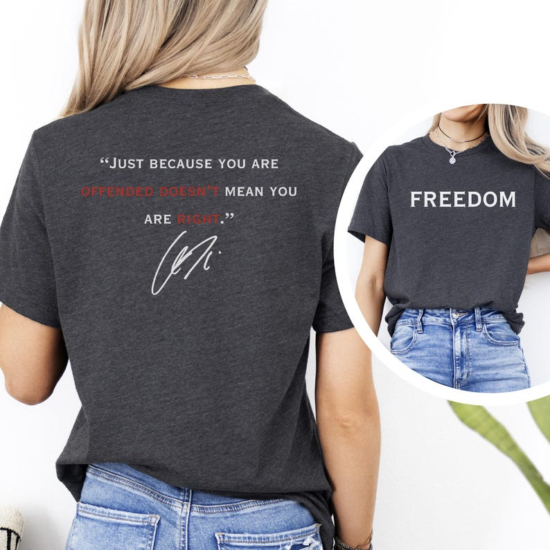 Justice For Charlie Kirk Shirt - Freedom Quote Tee - Patriotic American T-Shirt