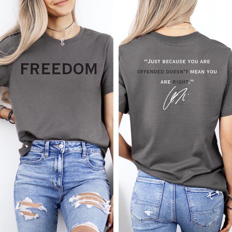 Justice For Charlie Kirk Shirt - Freedom Quote Tee - Patriotic American T-Shirt