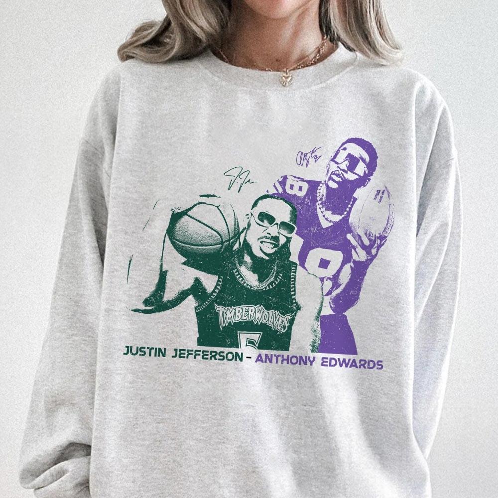 Justin Jefferson Inspired Vintage Tee – Retro Rap Style Football Fan Shirt