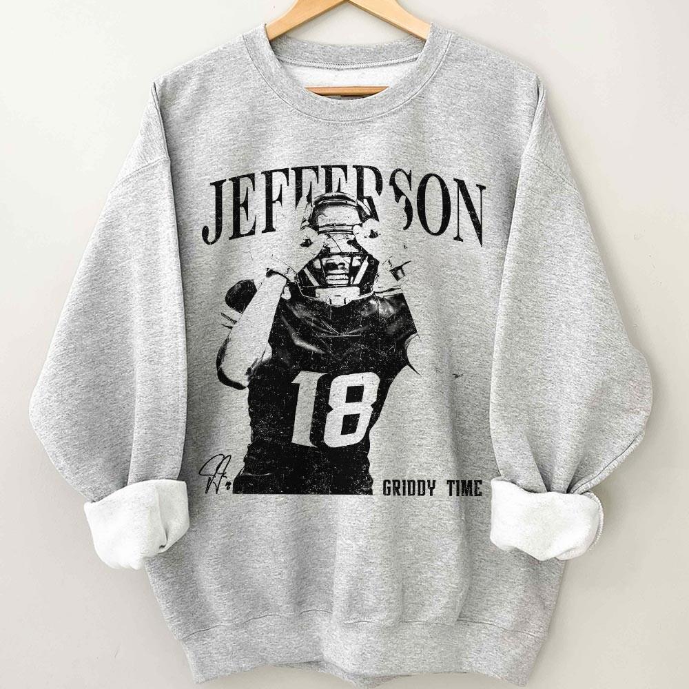 Vintage Football Fan Shirt – Justin Jefferson Inspired Retro Graphic Tee