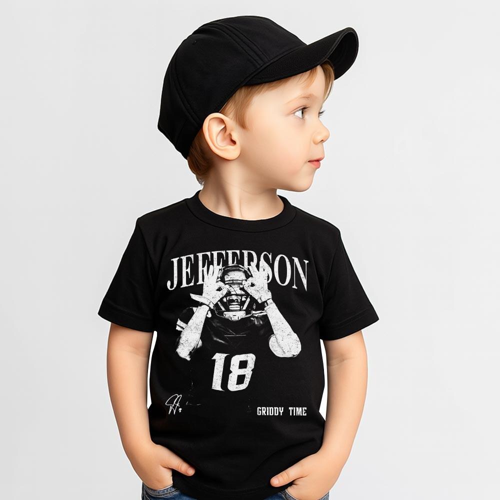 Vintage Football Fan Shirt – Justin Jefferson Inspired Retro Graphic Tee