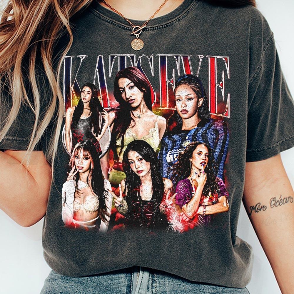 Katseye Bootleg 90s Vintage T-Shirt – Retro Inspired Graphic Tee