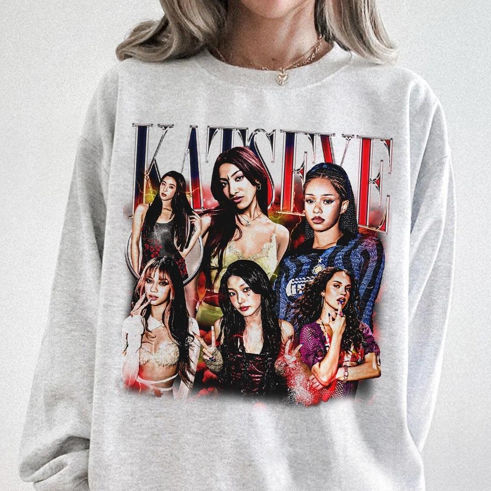 Katseye Bootleg 90s Vintage T-Shirt – Retro Inspired Graphic Tee