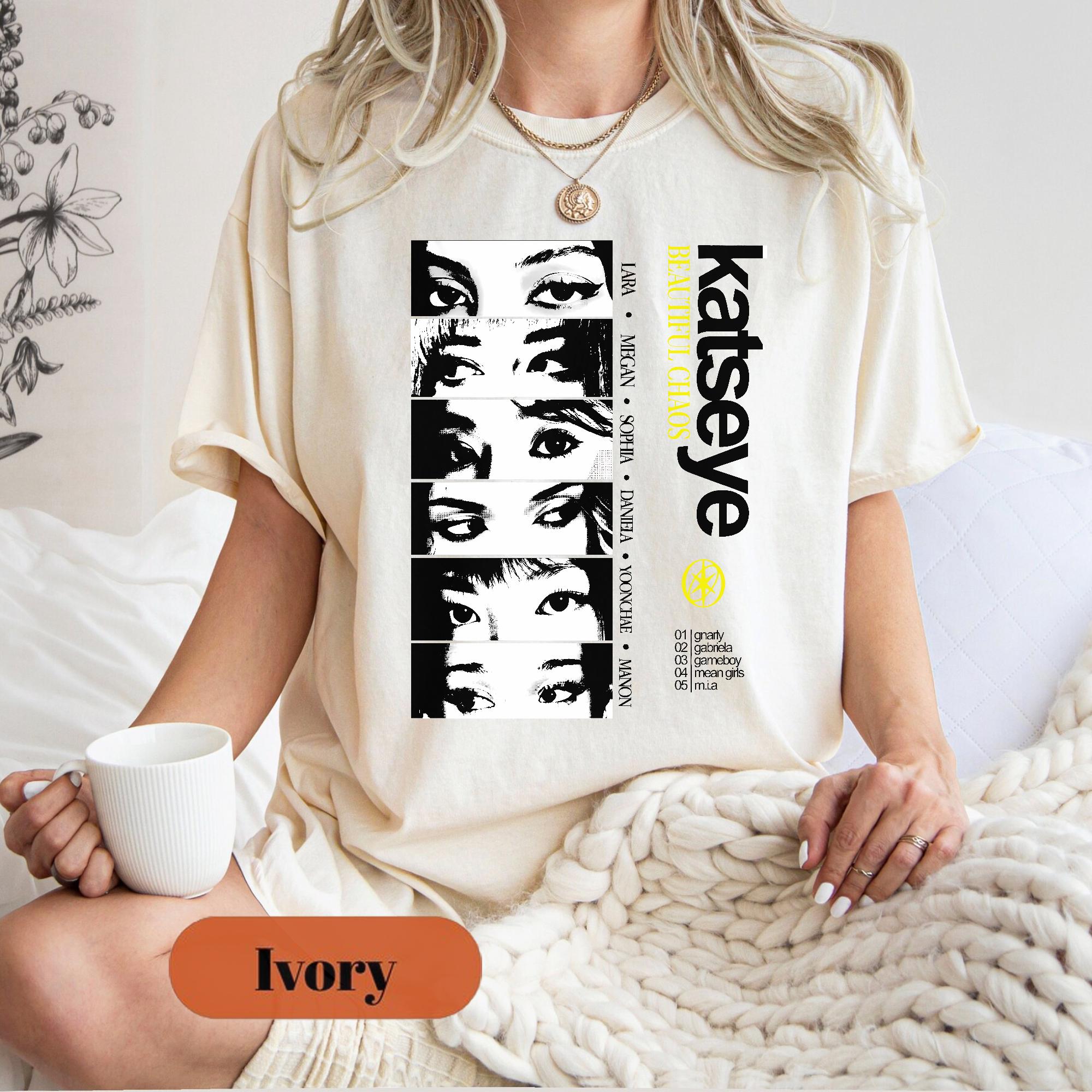 Katseye K-Pop T-Shirt – 90s Vintage Graphic Tee for Eyekon Fans