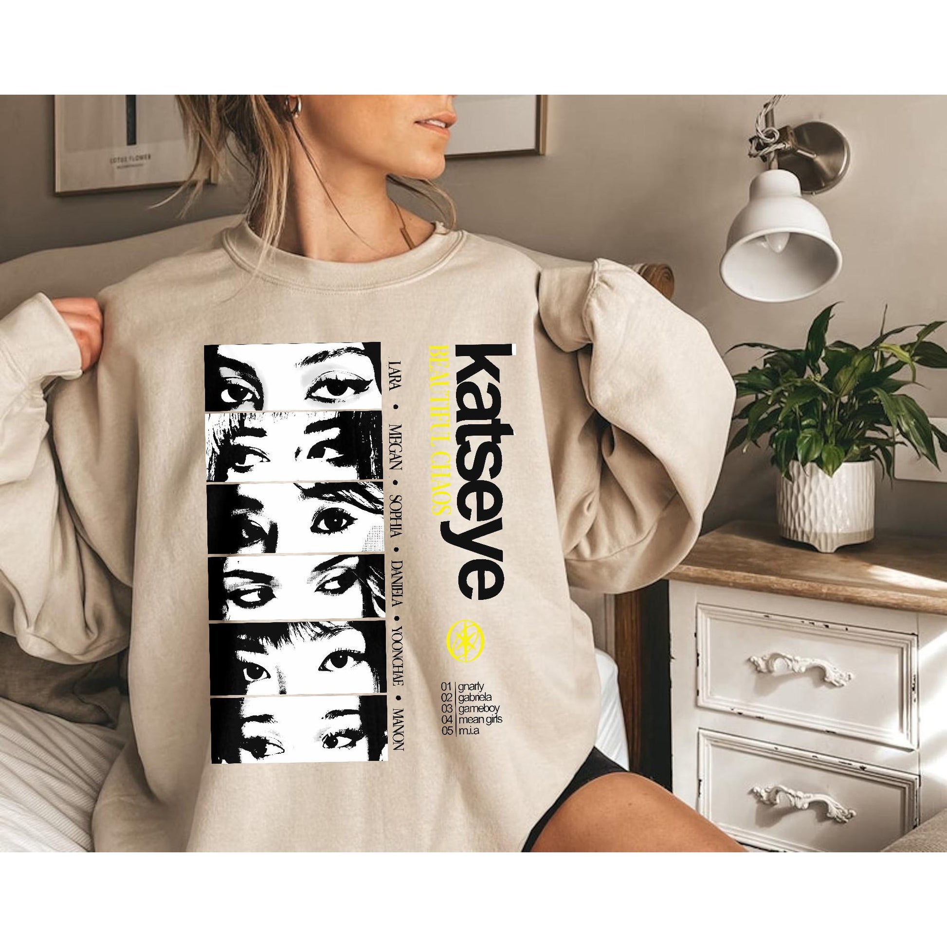 Katseye K-Pop T-Shirt – 90s Vintage Graphic Tee for Eyekon Fans