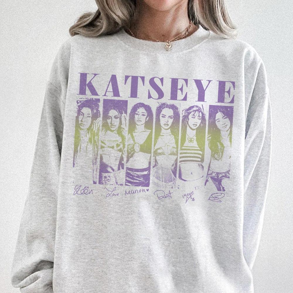 Katseye Inspired K-Pop Vintage Shirt – Retro Graphic Tee