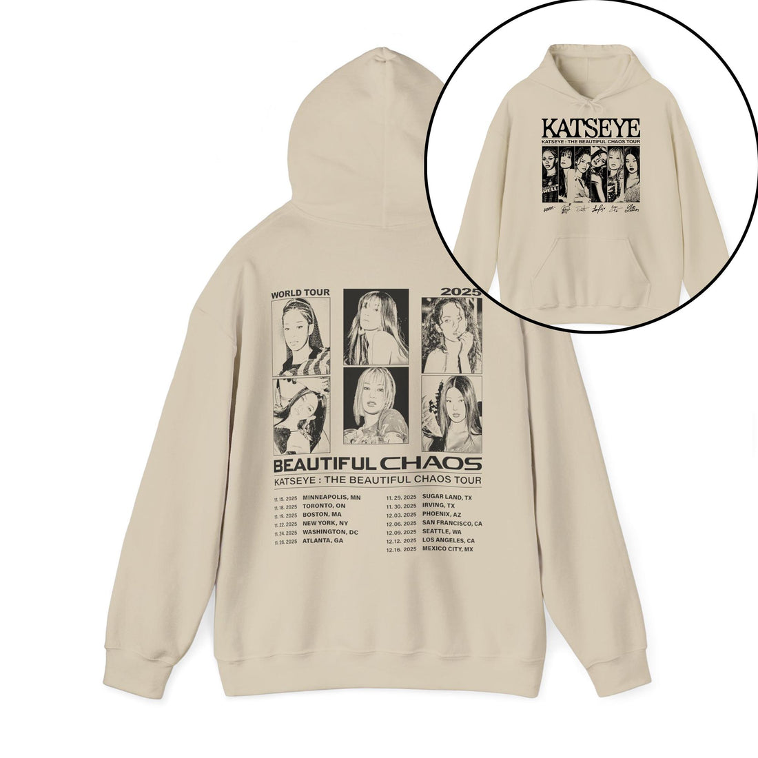 Beautiful Chaos Inspired K-Pop Shirt – Katseye Fan Gnarly Graphic Tee