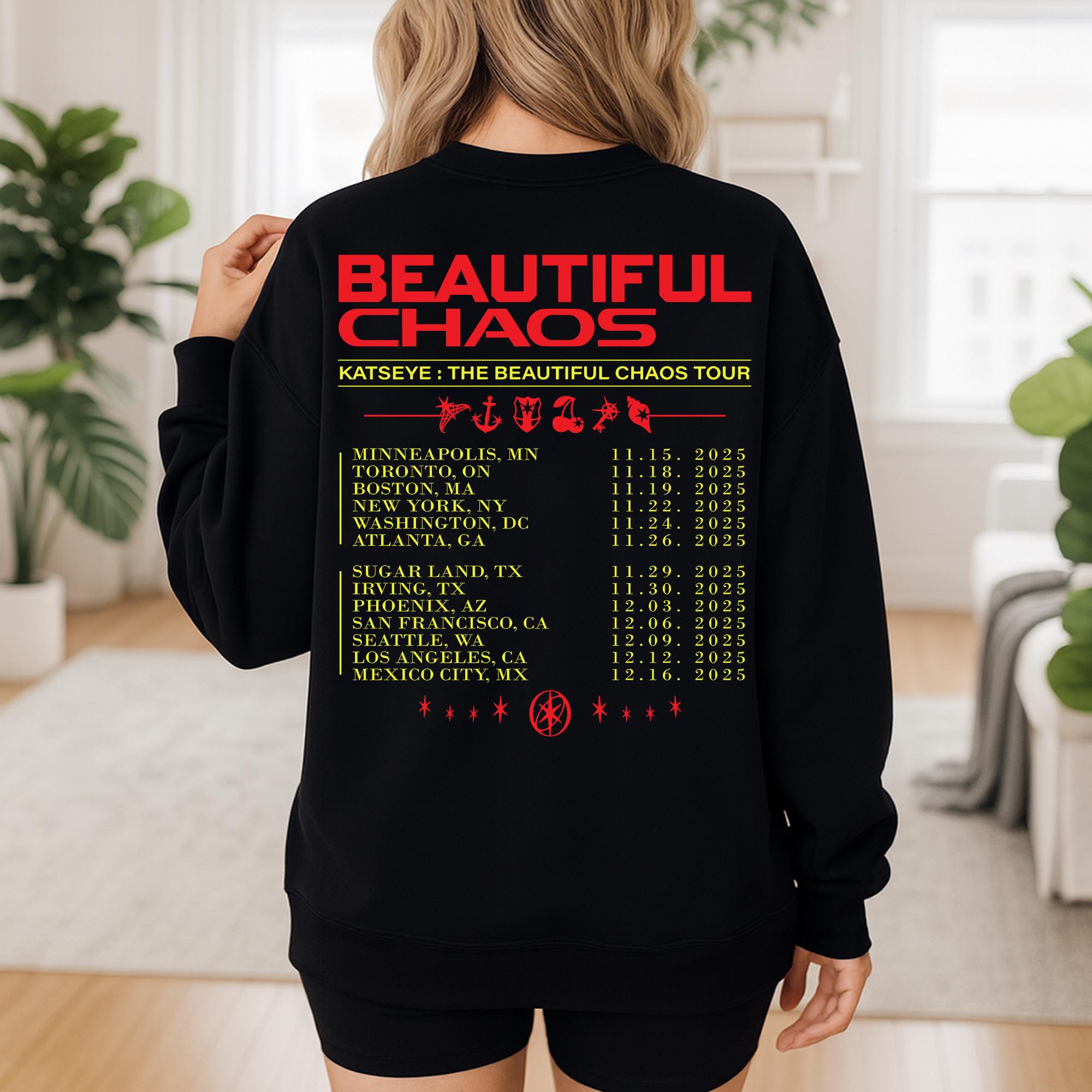 Katseye Inspired Beautiful Chaos Hoodie – K-Pop Fan Tour Style