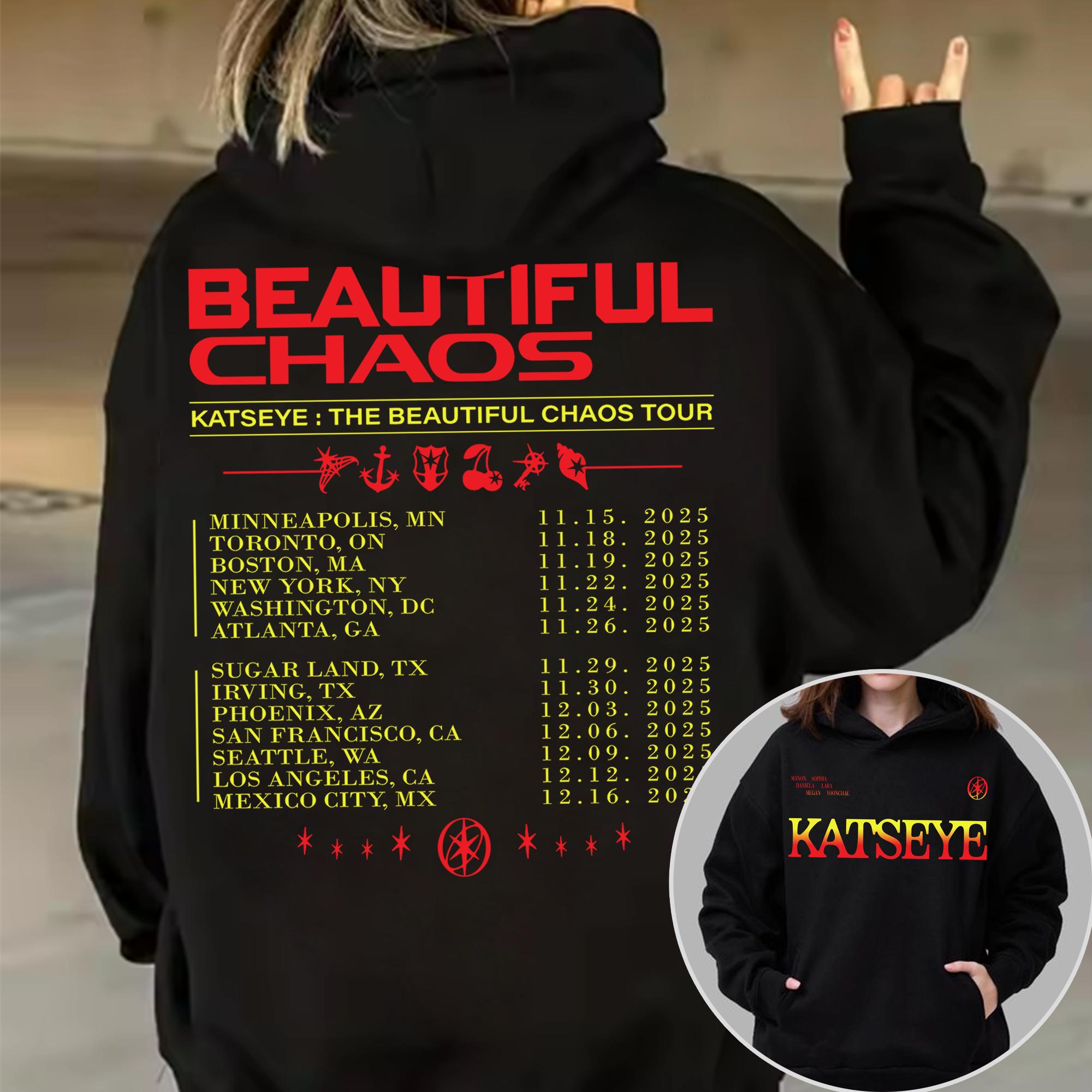 Katseye Inspired Beautiful Chaos Hoodie – K-Pop Fan Tour Style