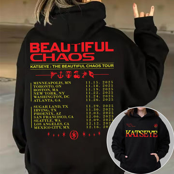 Katseye Inspired Beautiful Chaos Hoodie – K-Pop Fan Tour Style