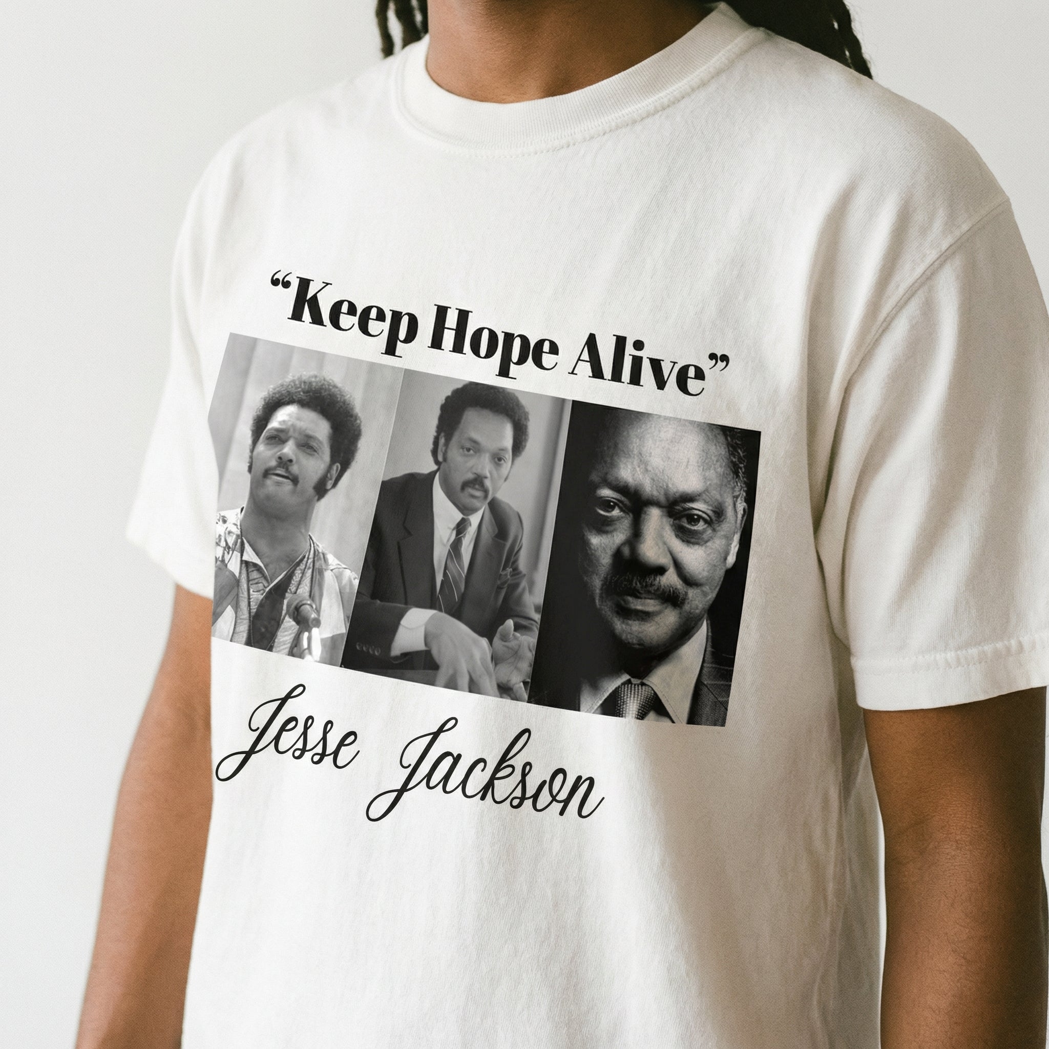 Keep Hope Alive Graphic T-Shirt – Inspirational Jesse Jackson Quote Shirt