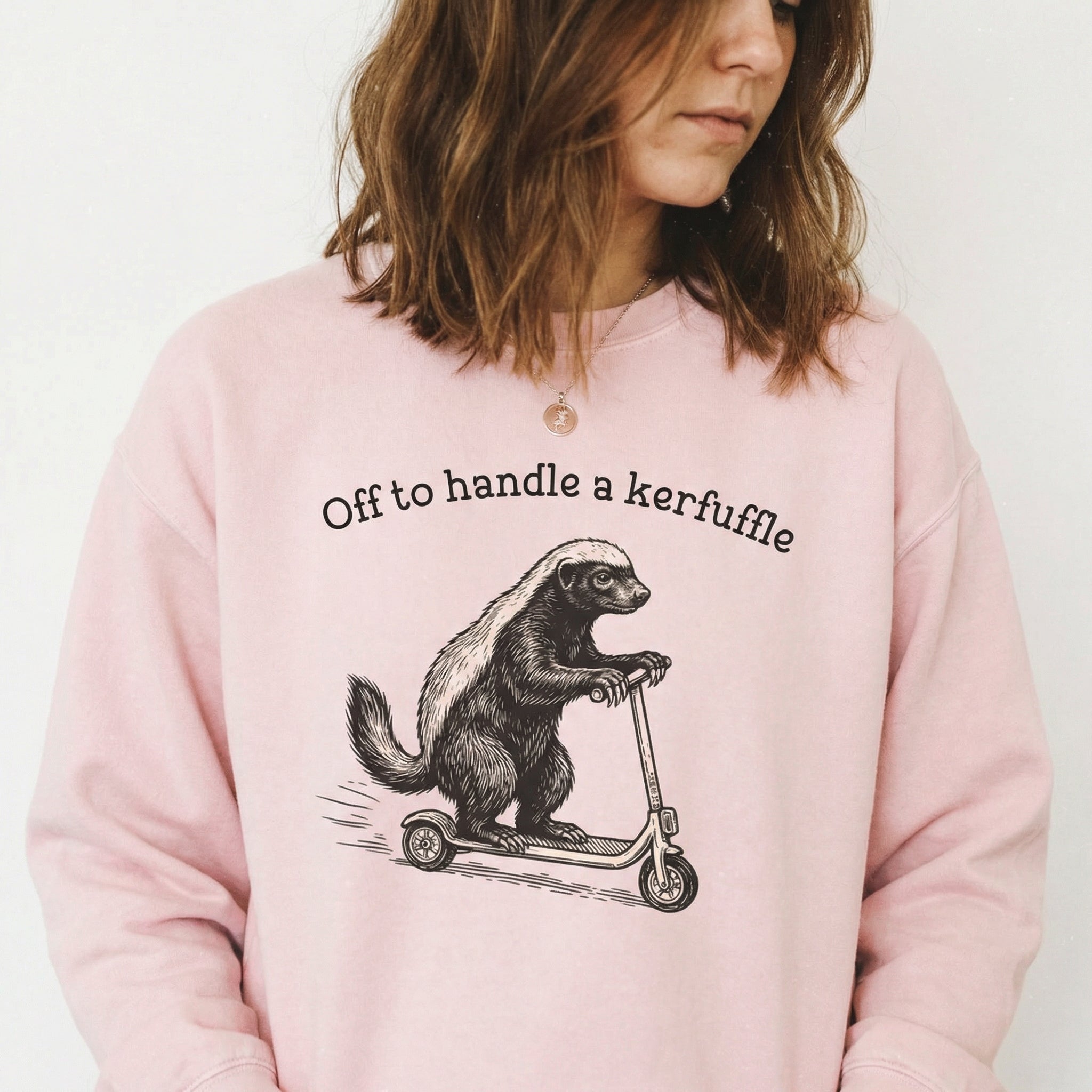 Kerfuffle Honey Badger Graphic T-Shirt – Funny Office Humor Tee – Gift for HR or Lawyer