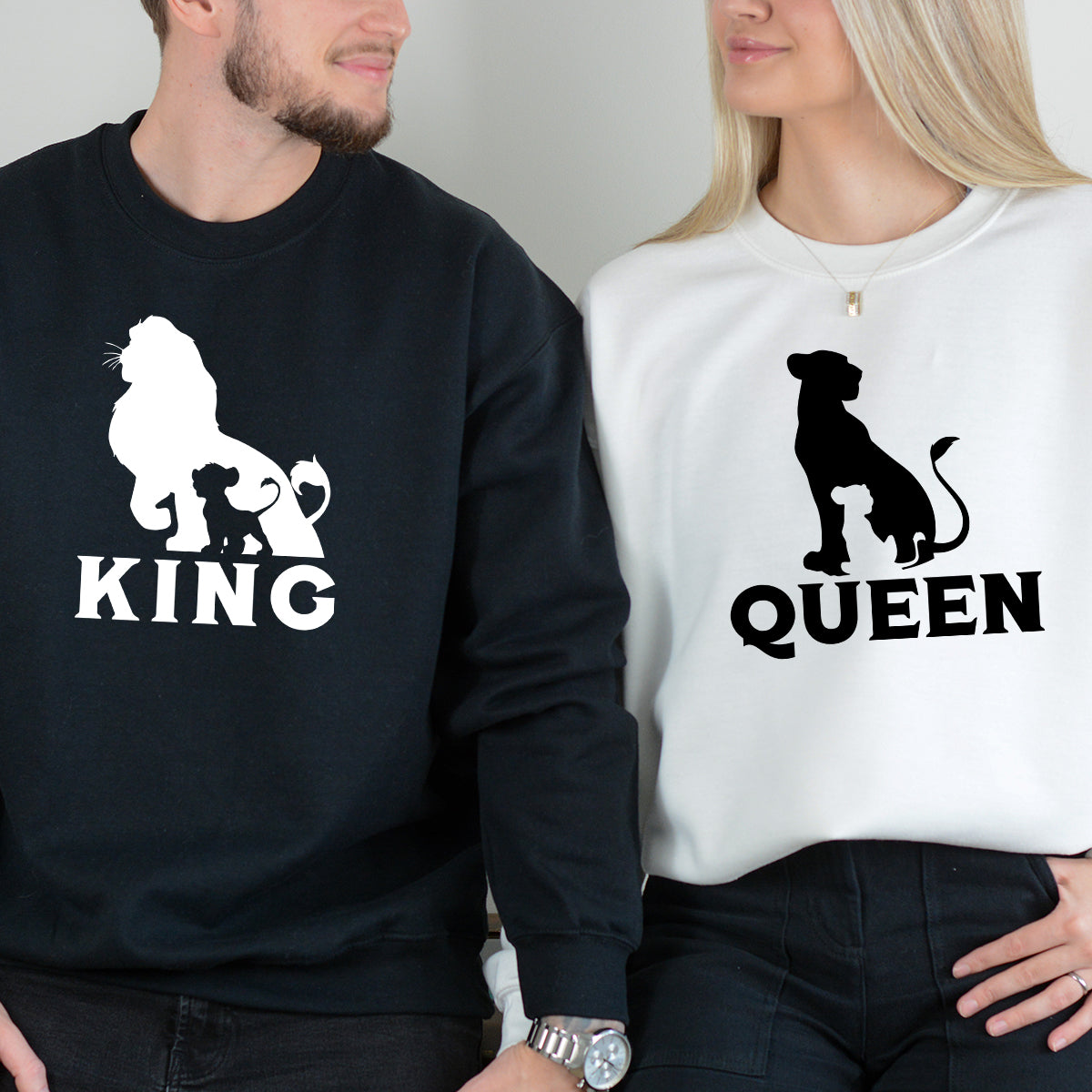 King Lion x Queen Matching Hoodies For Couples