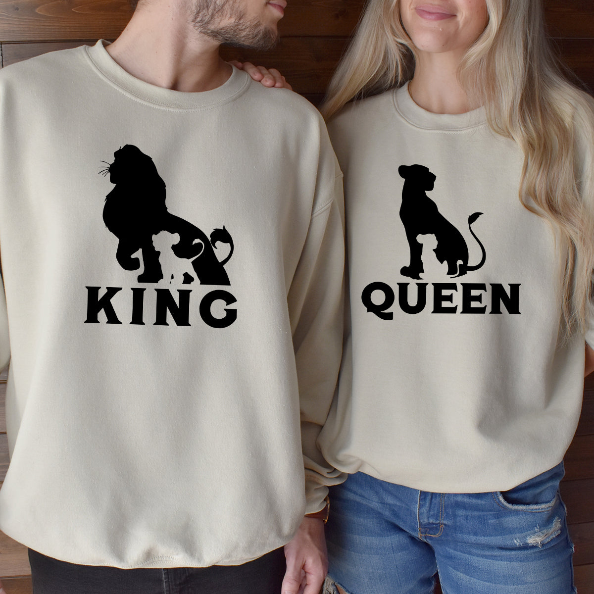 King Lion x Queen Matching Hoodies For Couples