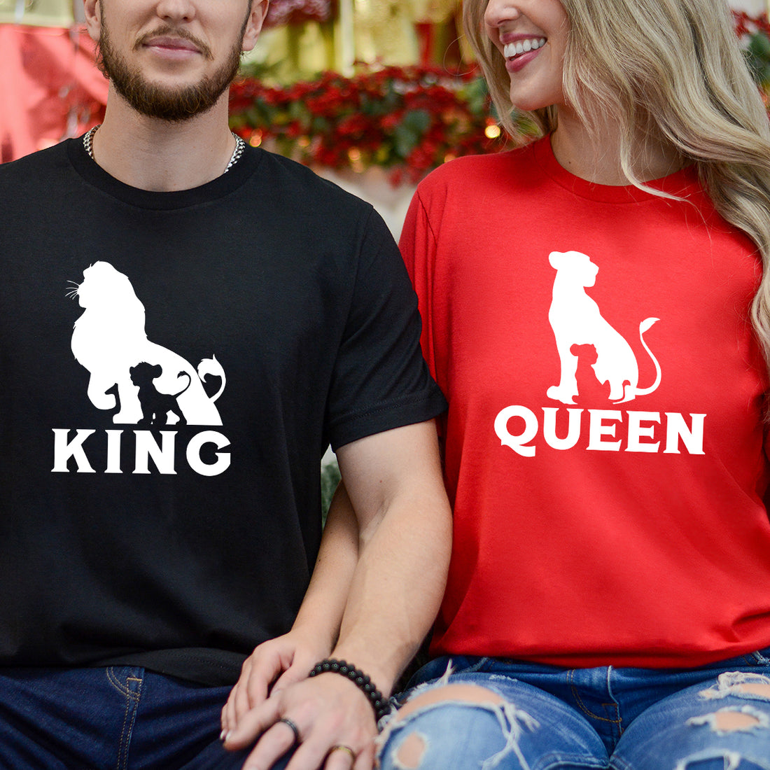 King Lion x Queen Matching T-Shirts For Couples