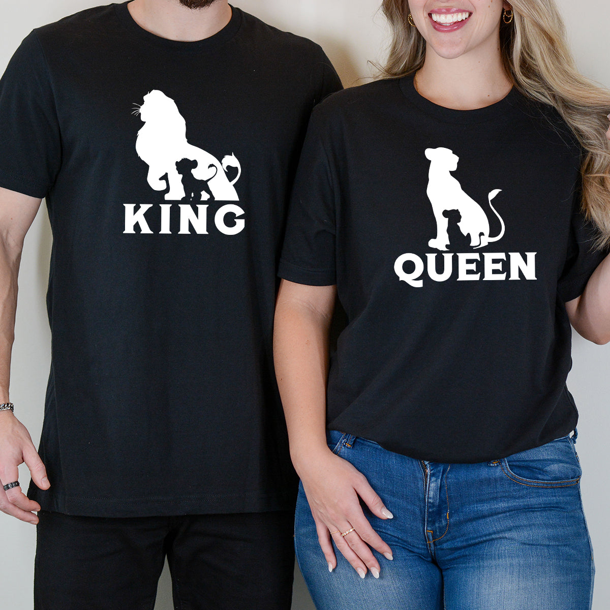 King Lion x Queen Matching T-Shirts For Couples