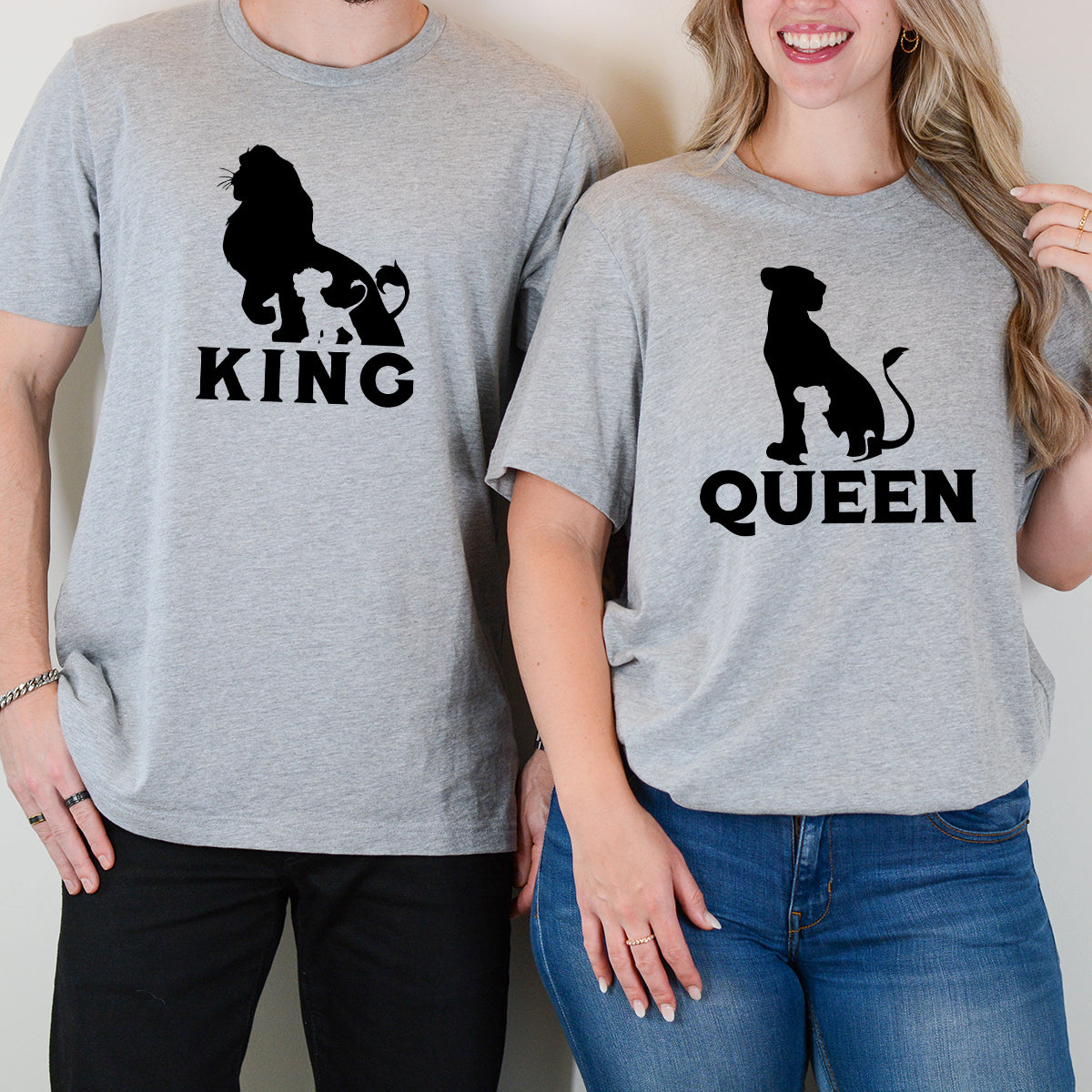 King Lion x Queen Matching T-Shirts For Couples