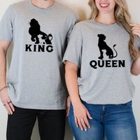 King Lion x Queen Matching T-Shirts For Couples