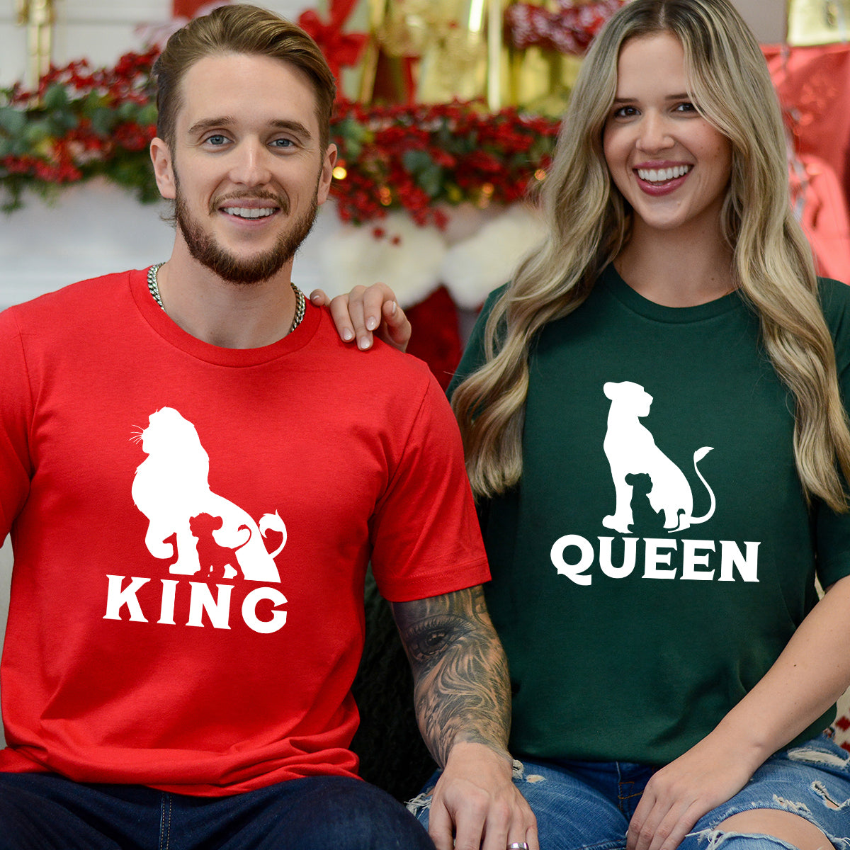 King Lion x Queen Matching T-Shirts For Couples