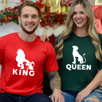 King Lion x Queen Matching T-Shirts For Couples