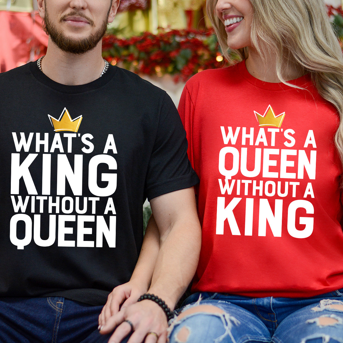 King Queen Without Matching T-Shirts For Couples