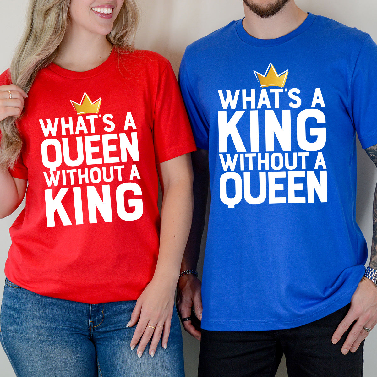 King Queen Without Matching T-Shirts For Couples