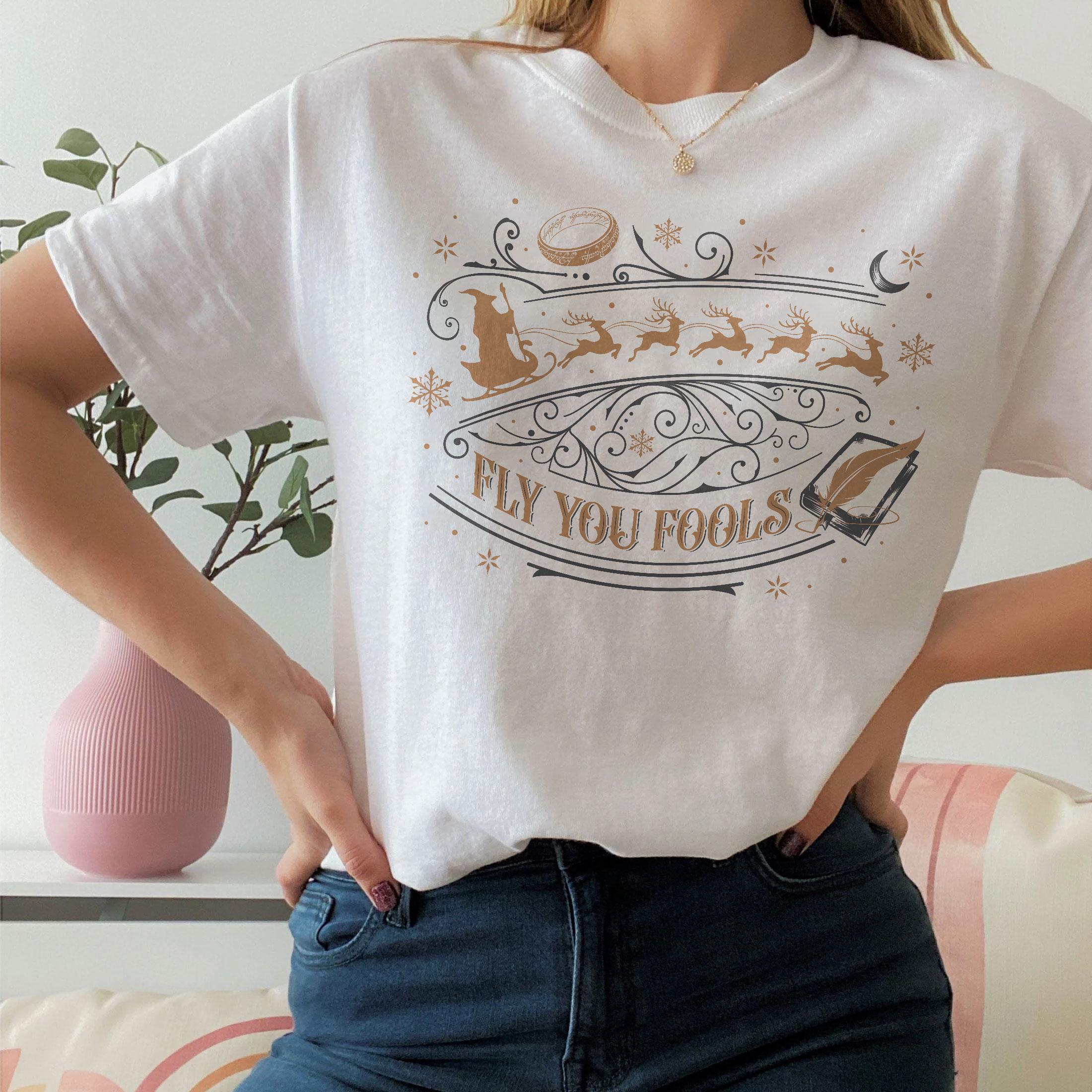 Fly You Fools Sweatshirt – Wizard Inspired Crewneck – Christmas Reindeer Shirt