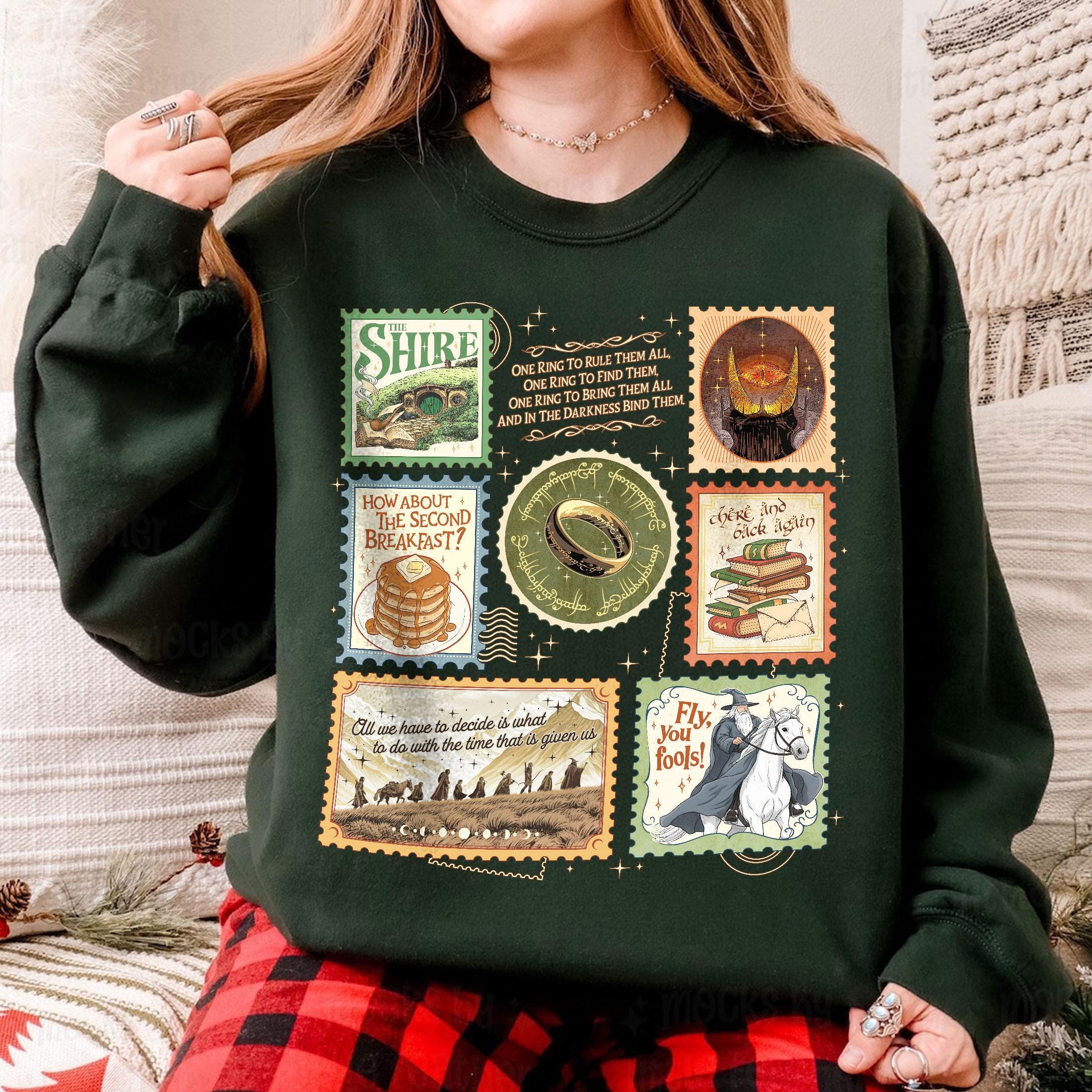 Middle Somewhere Graphic Sweatshirt – Fantasy Reading & Adventure Fan Apparel