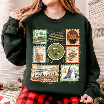 Middle Somewhere Graphic Sweatshirt – Fantasy Reading & Adventure Fan Apparel