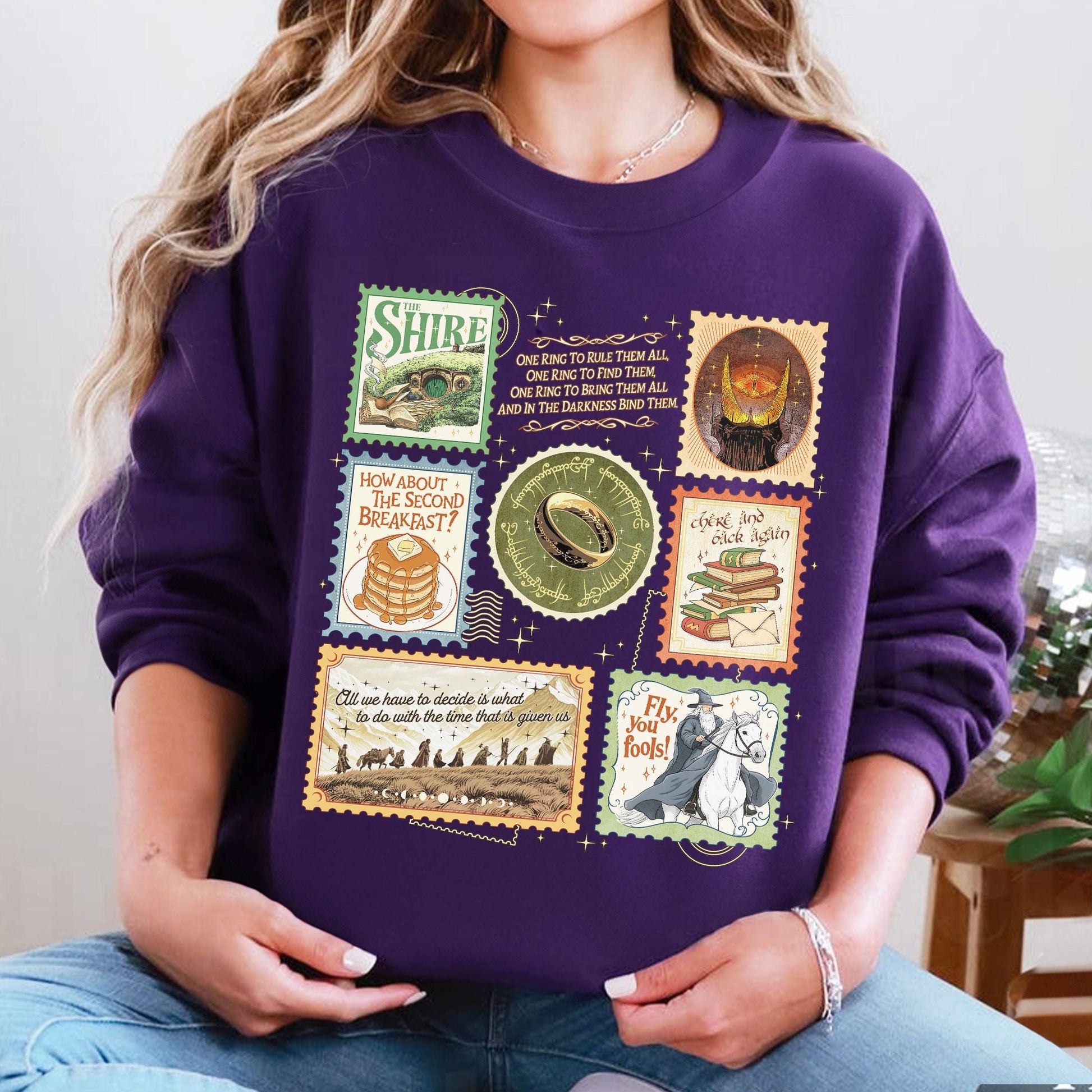 Middle Somewhere Graphic Sweatshirt – Fantasy Reading & Adventure Fan Apparel