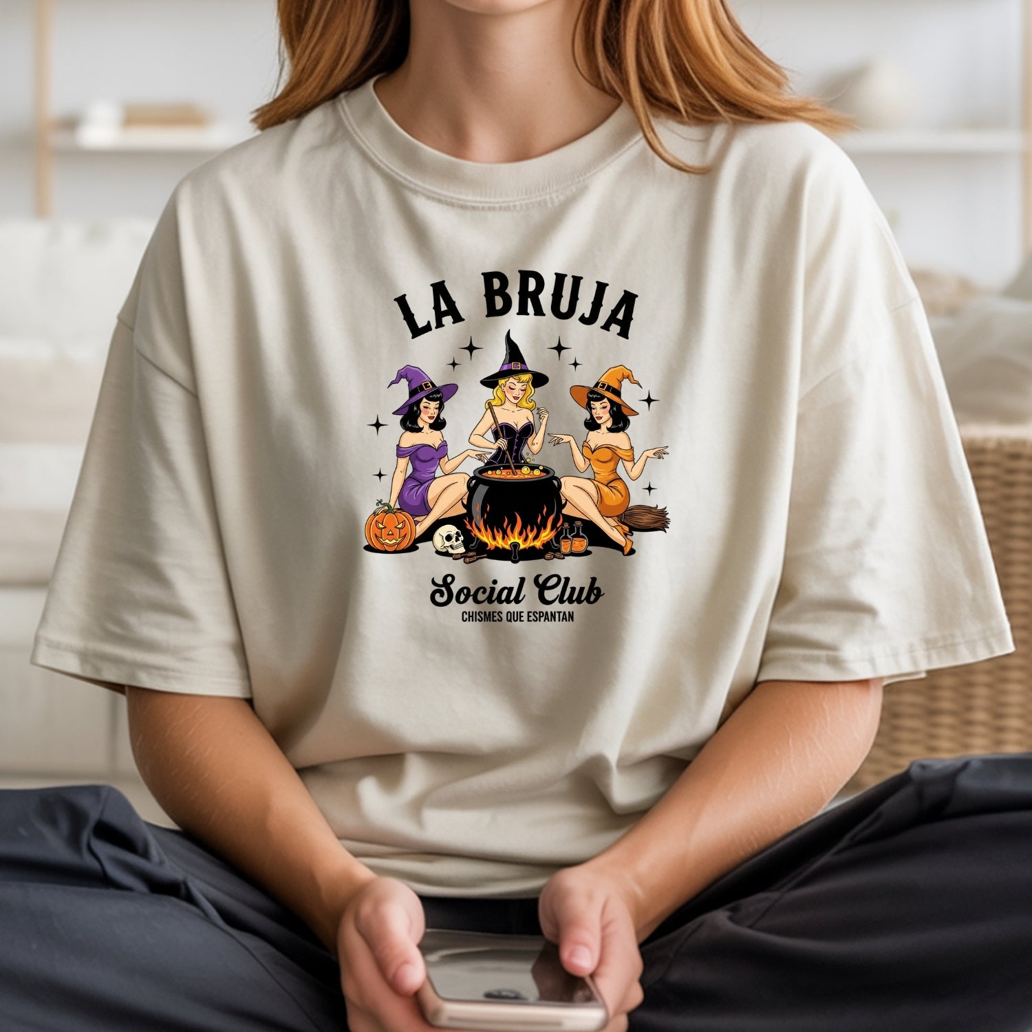 La Bruja Chismosa T-Shirt - Latina Witch Social Club Graphic Tee