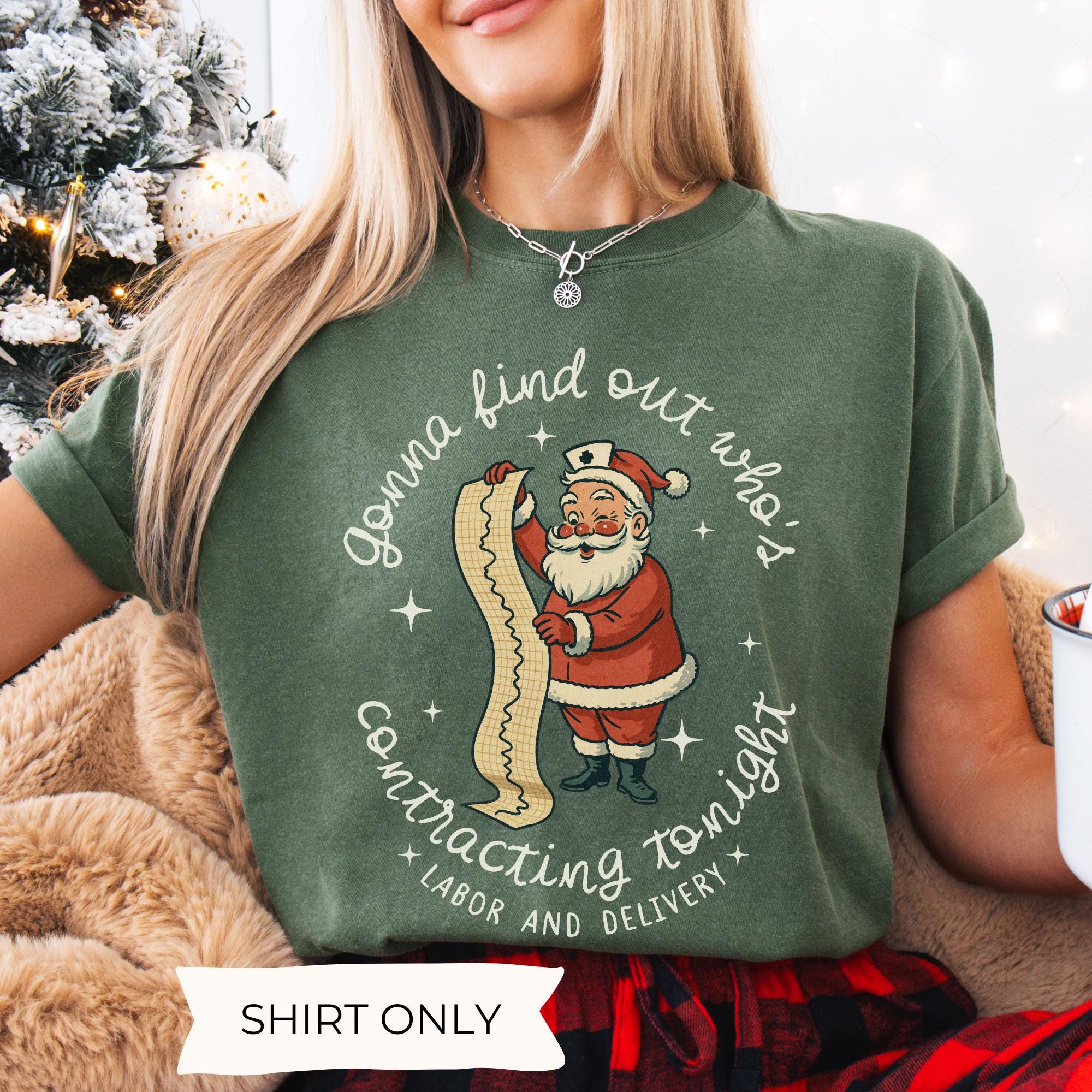 Labor x Delivery Nurse Christmas Shirt – Holiday Group Matching Tee