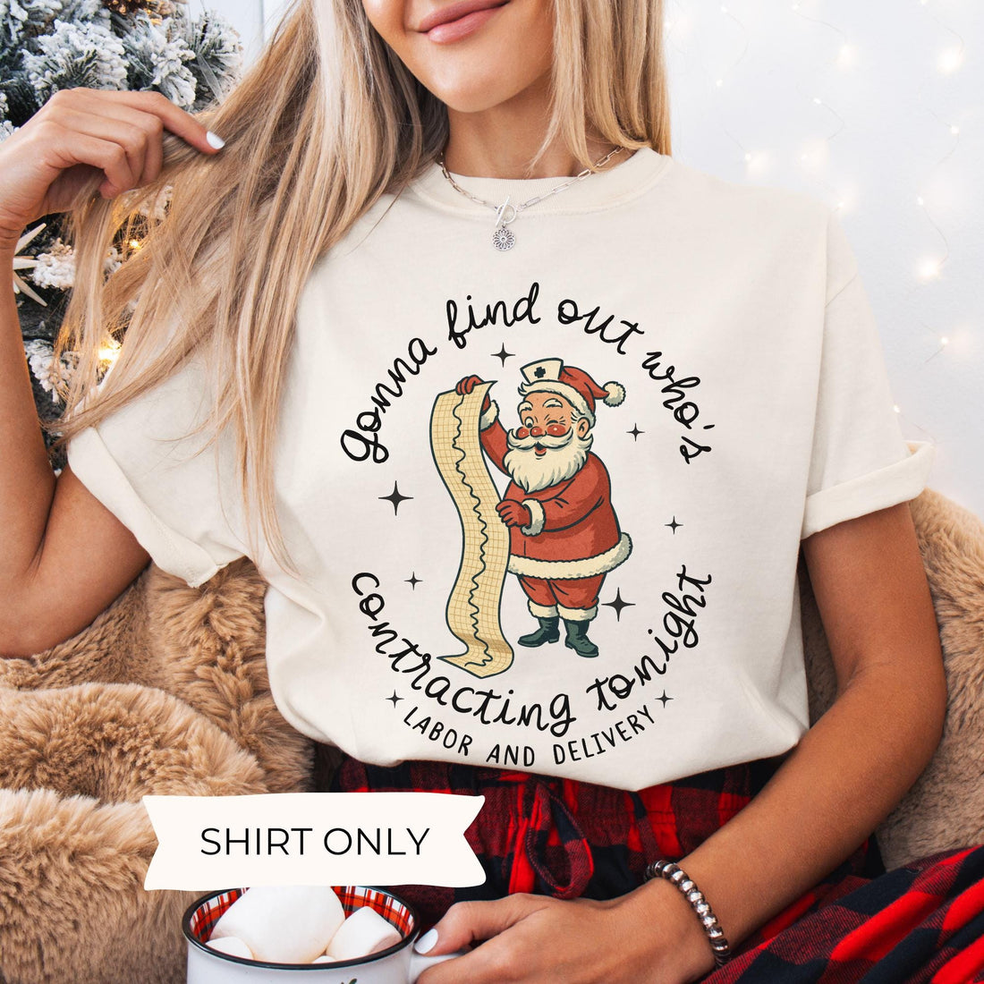 Labor x Delivery Nurse Christmas Shirt – Holiday Group Matching Tee