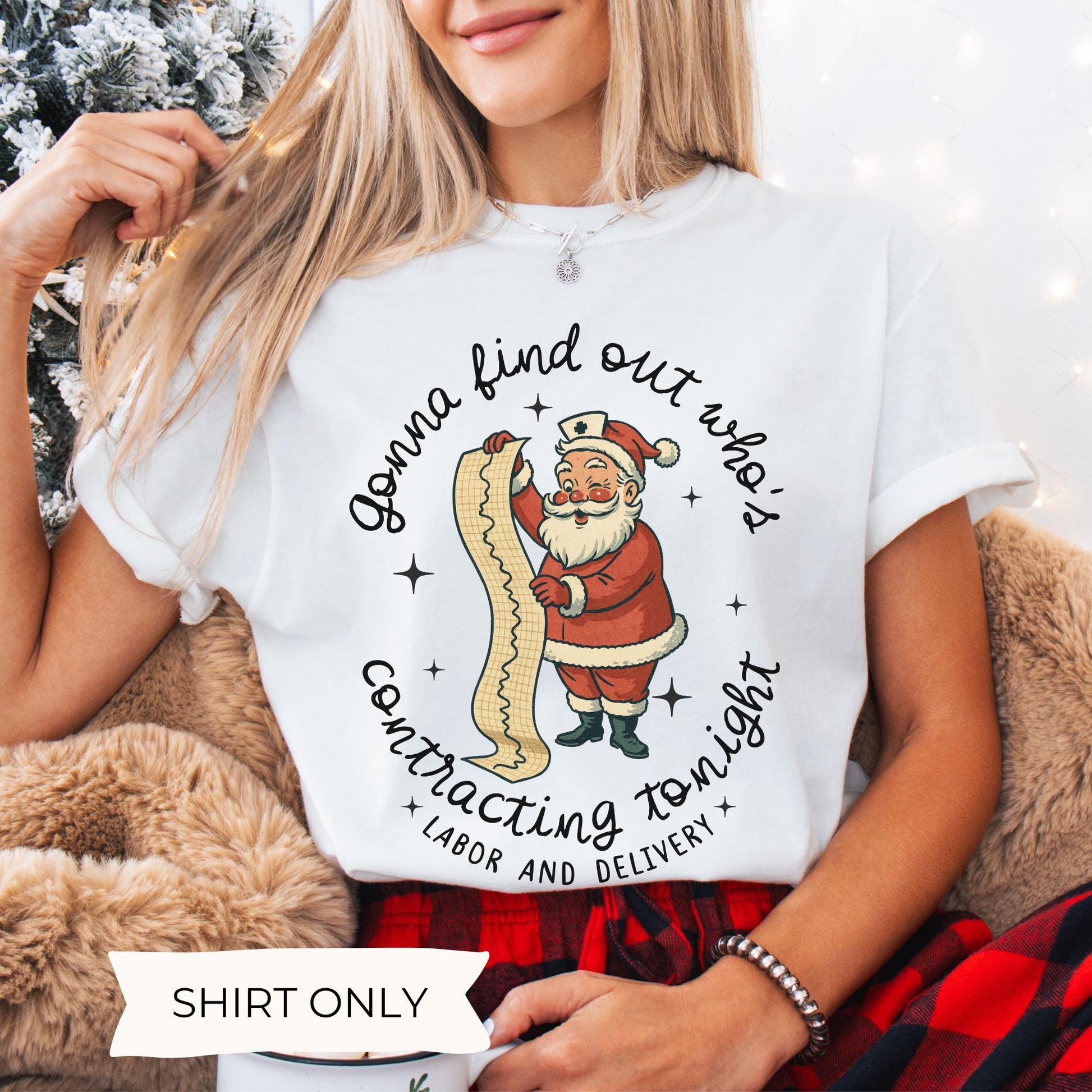 Labor x Delivery Nurse Christmas Shirt – Holiday Group Matching Tee