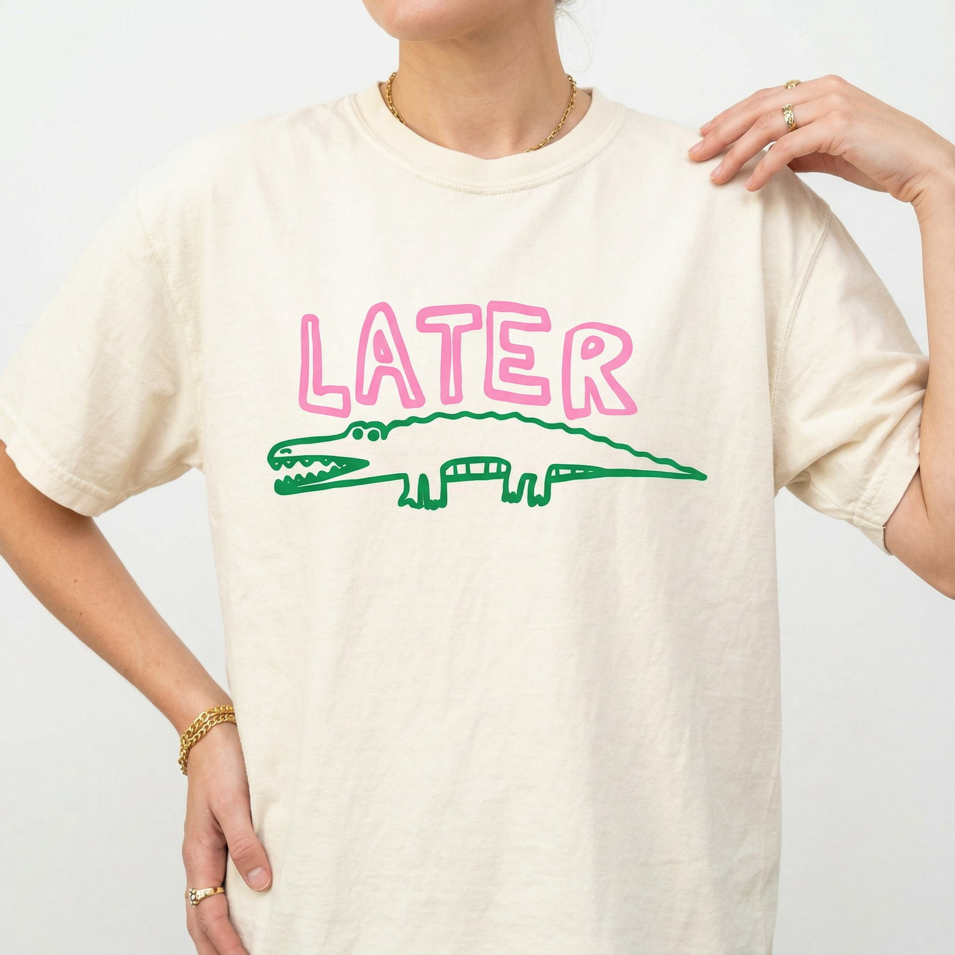 Funny Later Gator T-Shirt – Sarcastic Animal Humor Tee