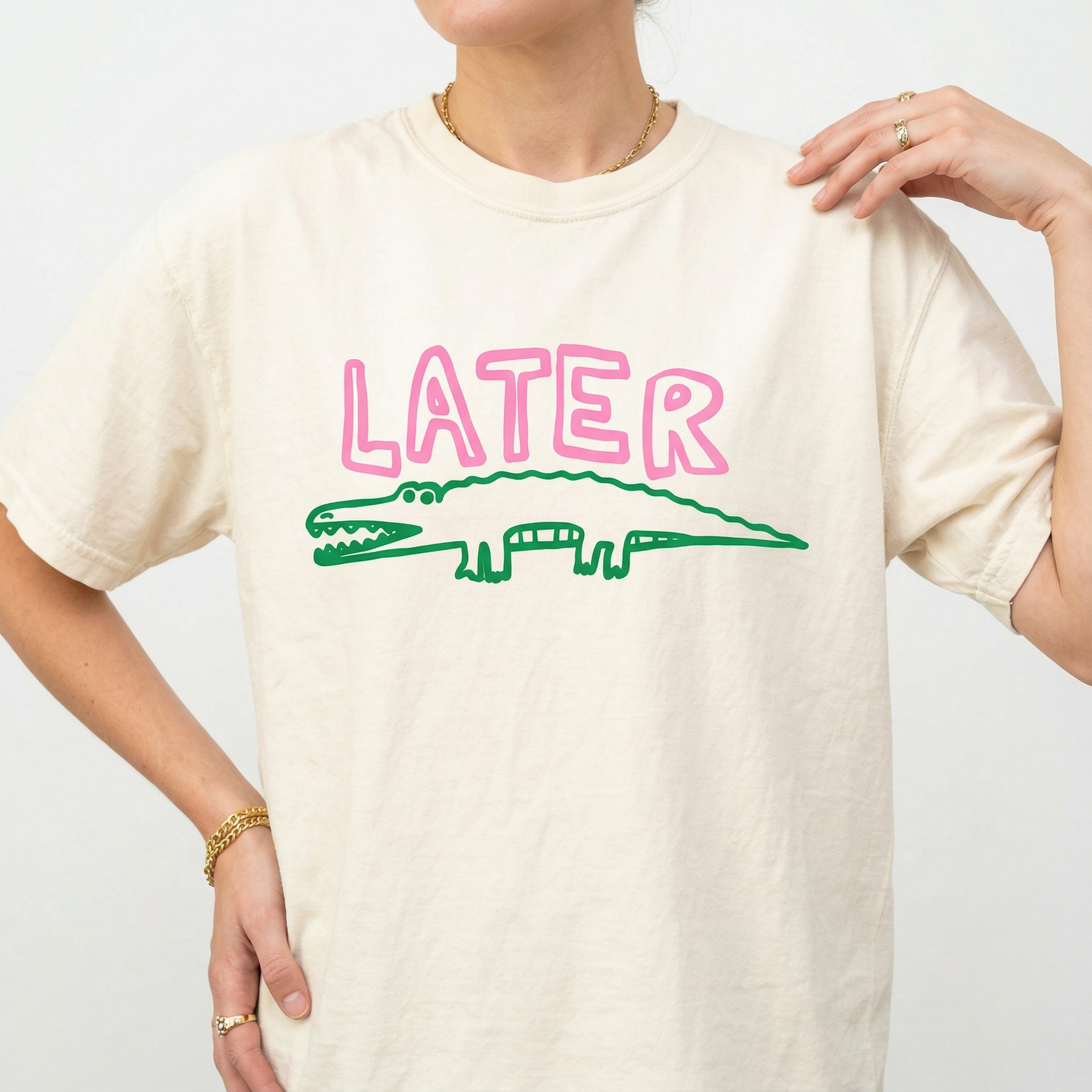Funny Later Gator T-Shirt – Sarcastic Animal Humor Tee