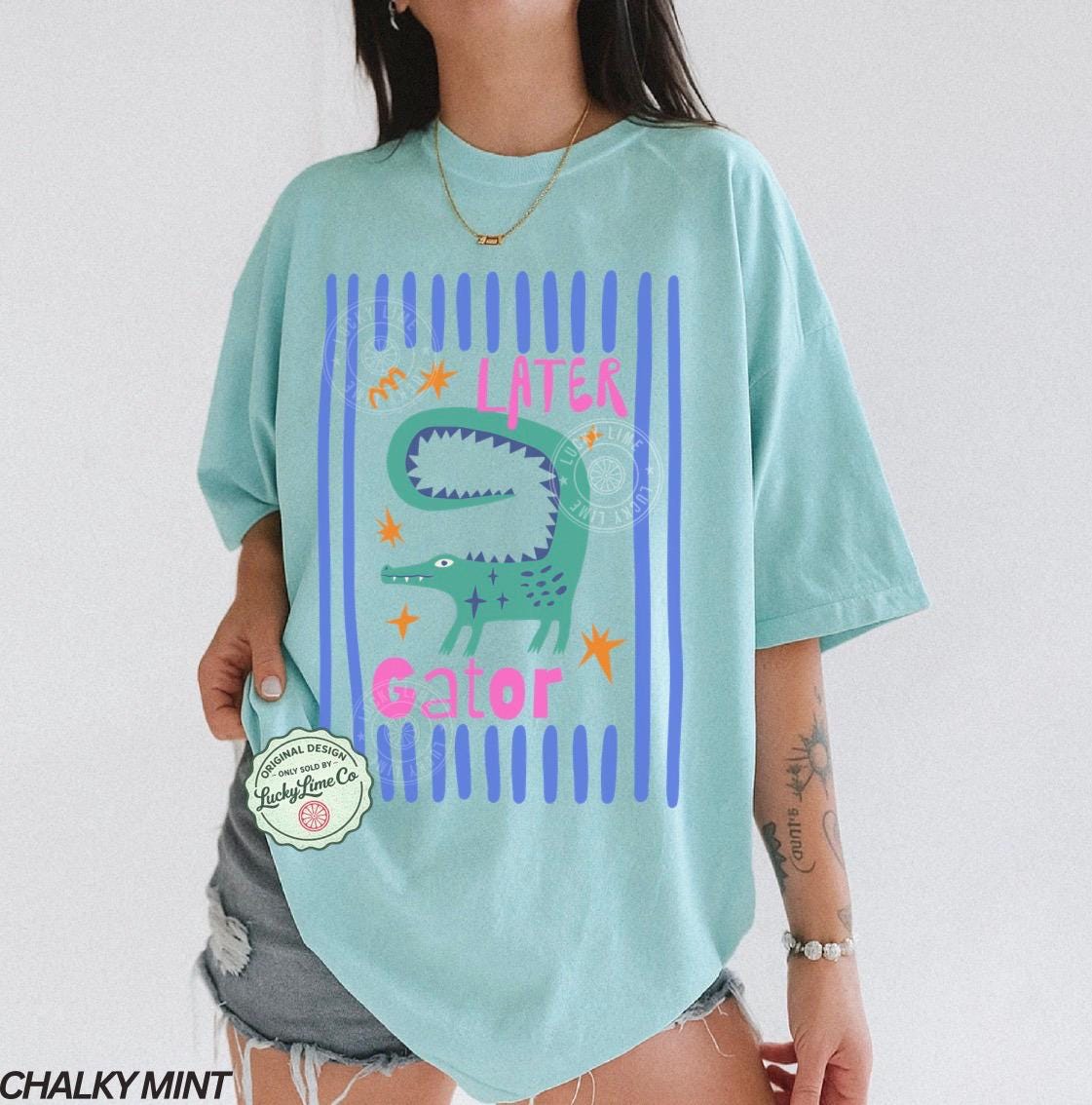 Later Gator Funny T-Shirt – Sarcastic Alligator Graphic Tee for Women