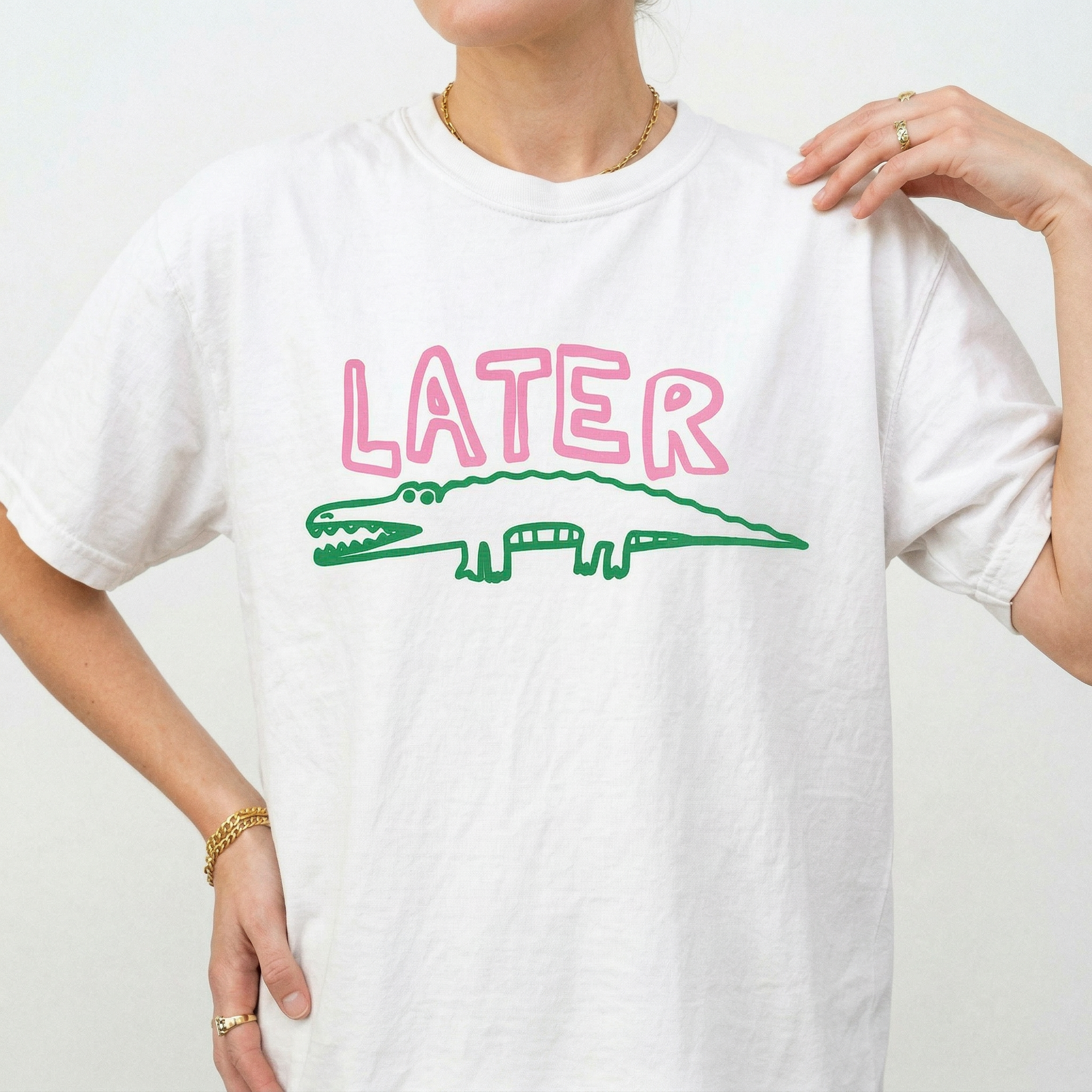 Funny Later Gator T-Shirt – Sarcastic Animal Humor Tee
