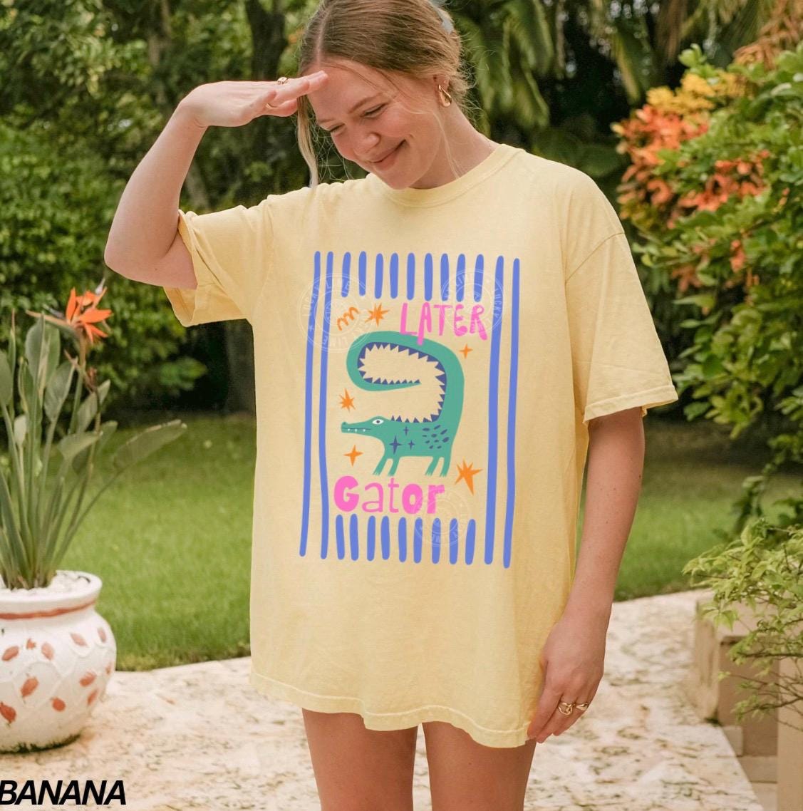 Later Gator Funny T-Shirt – Sarcastic Alligator Graphic Tee for Women