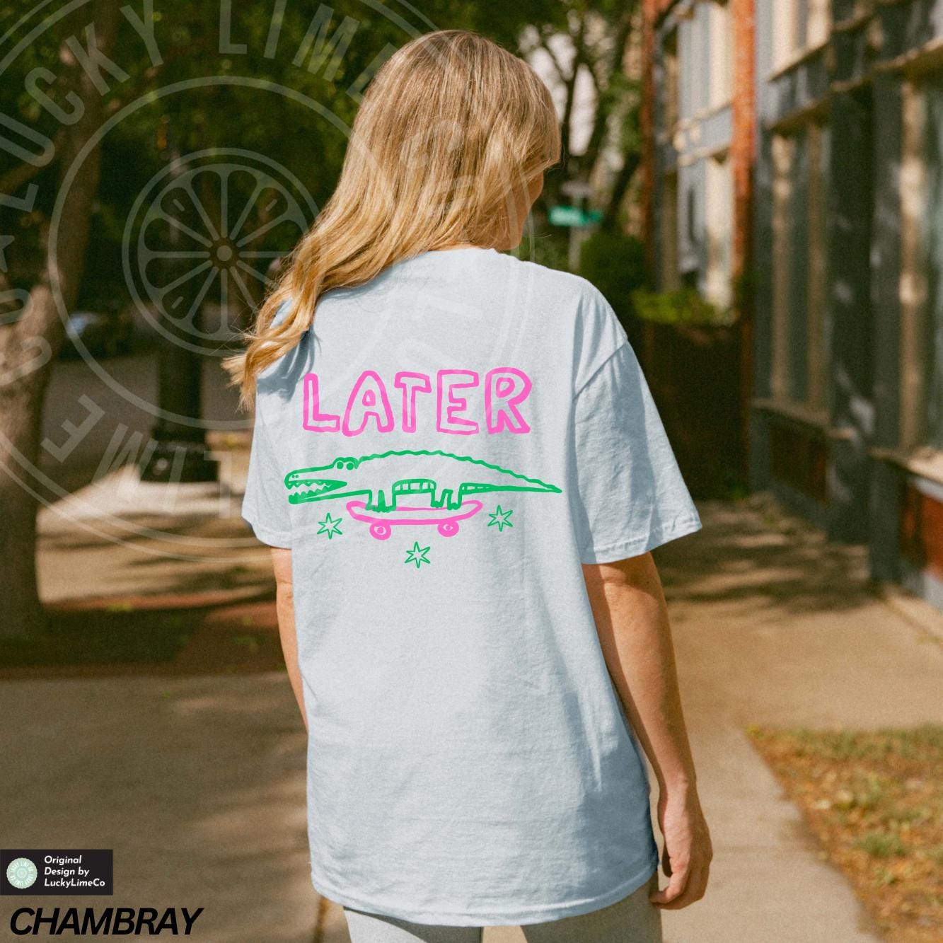 Later Gator Graphic Tee – Funny Alligator Humor Front Back Shirt
